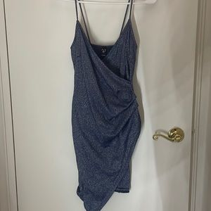 Windor dress size medium wrap dress blue sparkle